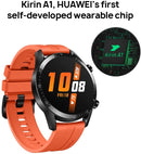 HUAWEI Watch GT 2 2019 Bluetooth SmartWatch, Longer Lasting 2 Weeks Battery Life, Waterproof, Compatible with iPhone and Android, 46mm No Warranty International Version (Sunset Orange)