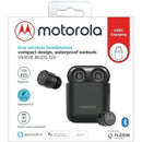 Motorola Vervebuds 120 True Wireless Compact Headphones IPX4 Water Resistant - Black