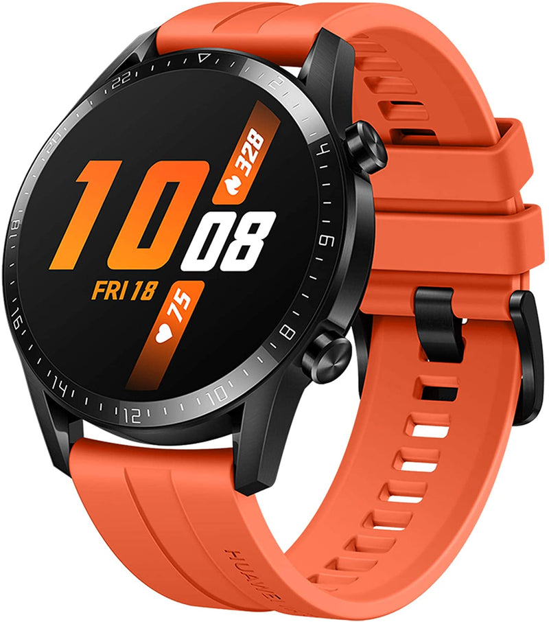 HUAWEI Watch GT 2 2019 Bluetooth SmartWatch, Longer Lasting 2 Weeks Battery Life, Waterproof, Compatible with iPhone and Android, 46mm No Warranty International Version (Sunset Orange)